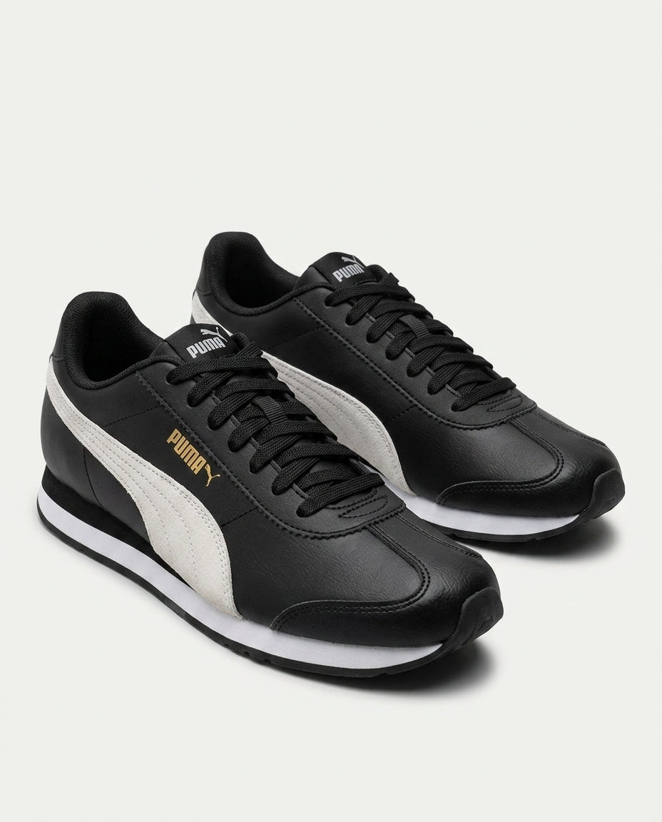 PUMA 397493 Turin 3 Golazo SİYAH-BEYAZ