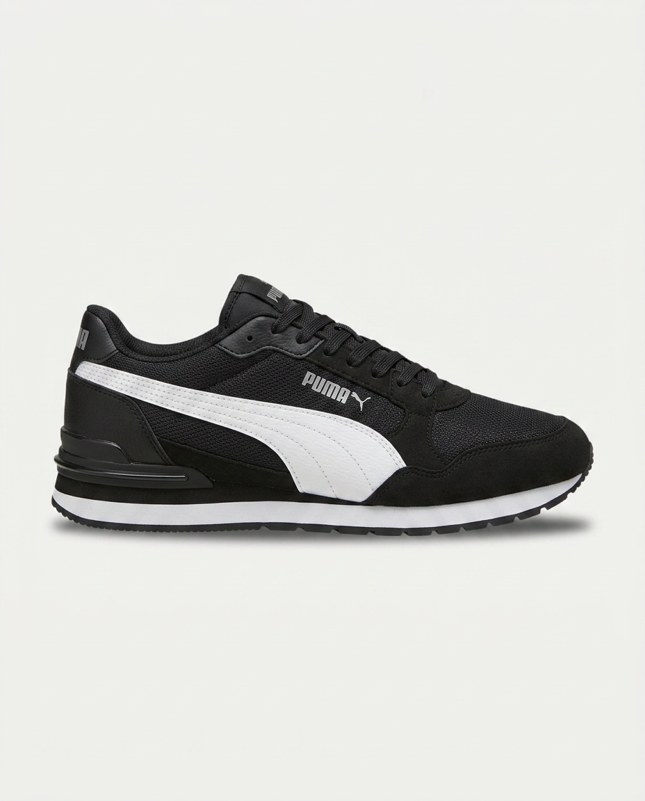 PUMA 399666 ST Runner v4 Mesh SİYAH-BEYAZ