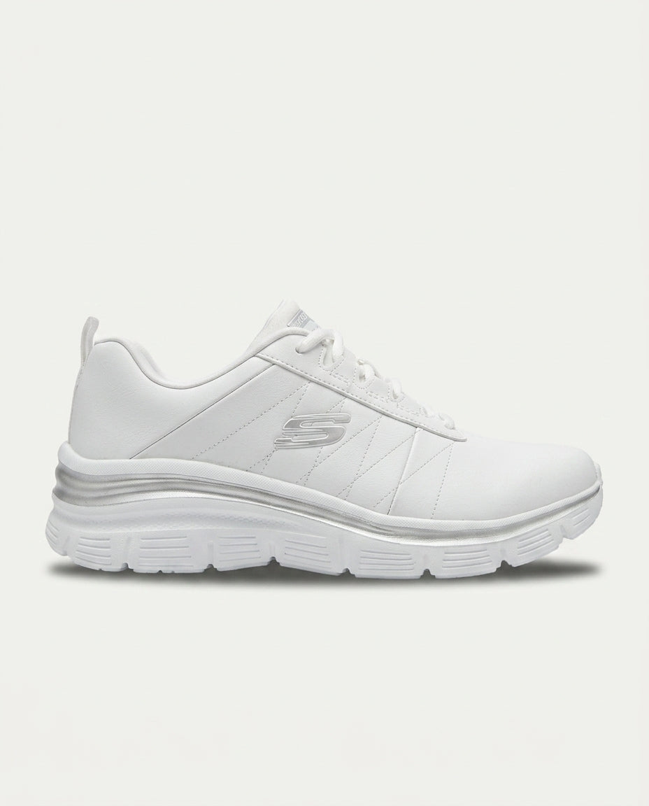 SKECHERS 149473 FASHİON FİT  -  EFFORTLESS BEYAZ-GUMUS