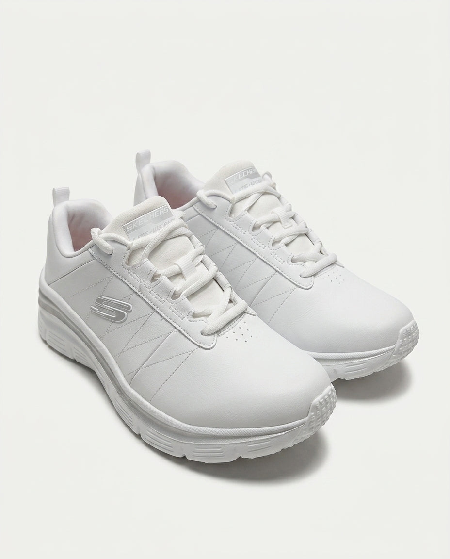 SKECHERS 149473 FASHİON FİT  -  EFFORTLESS BEYAZ-GUMUS