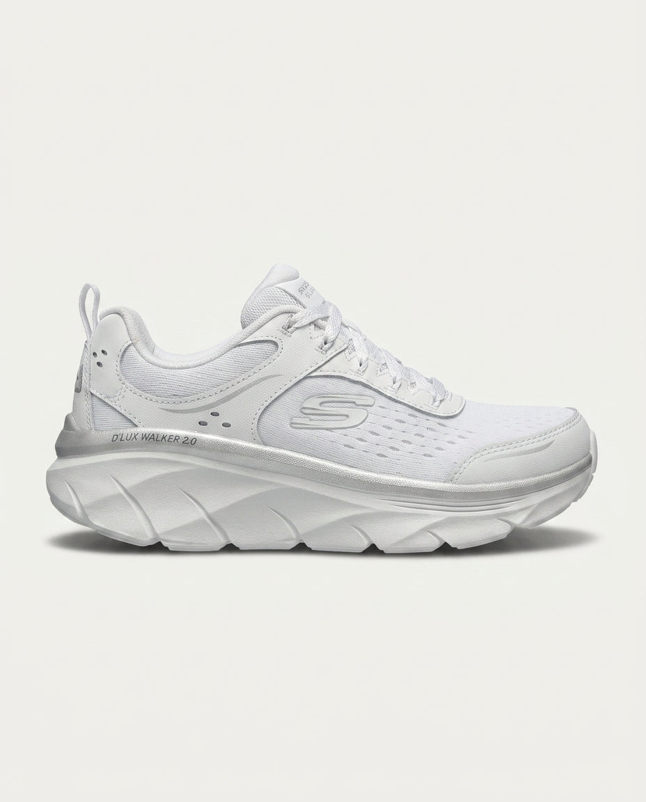 SKECHERS 150103 D'LUX WALKER 2.0 - GRADİENT GLAM BEYAZ-GUMUS