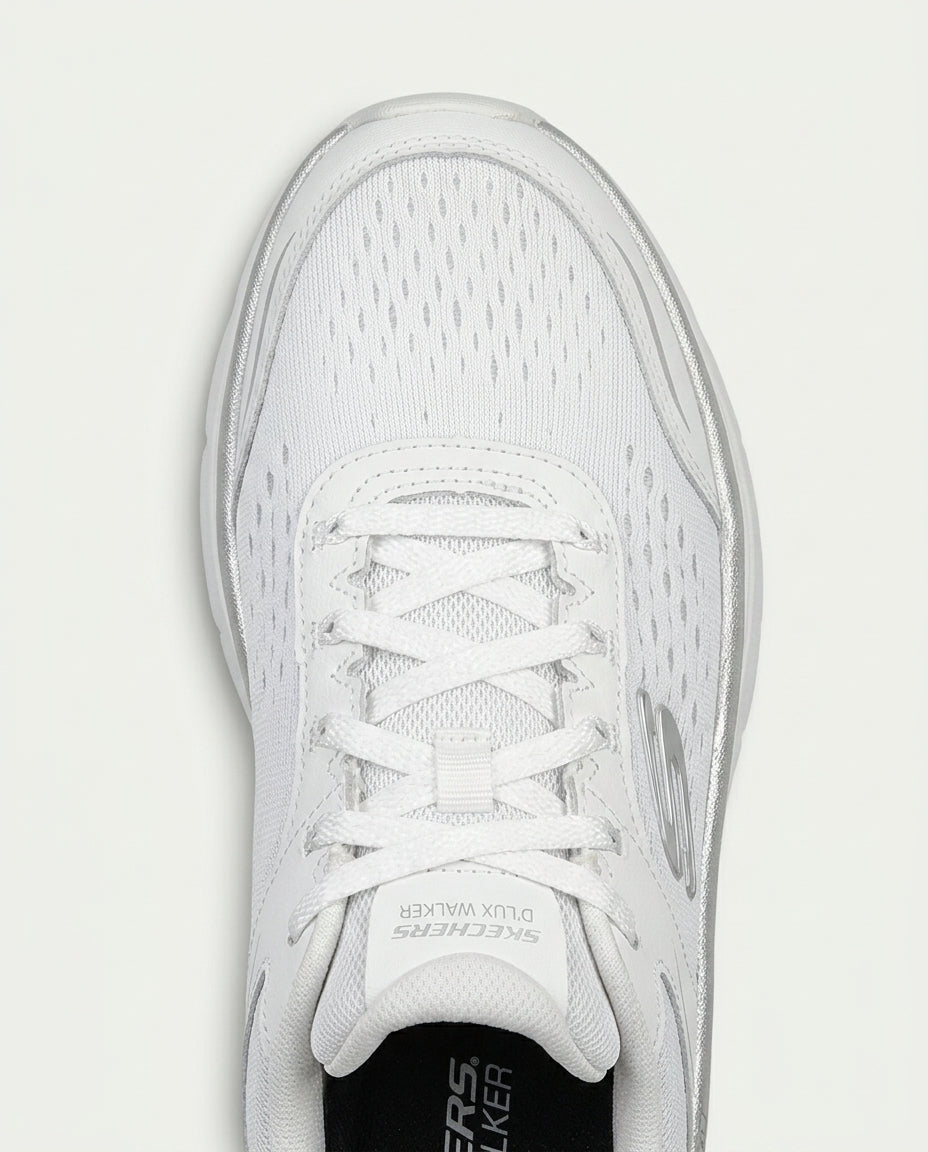 SKECHERS 150103 D'LUX WALKER 2.0 - GRADİENT GLAM BEYAZ-GUMUS