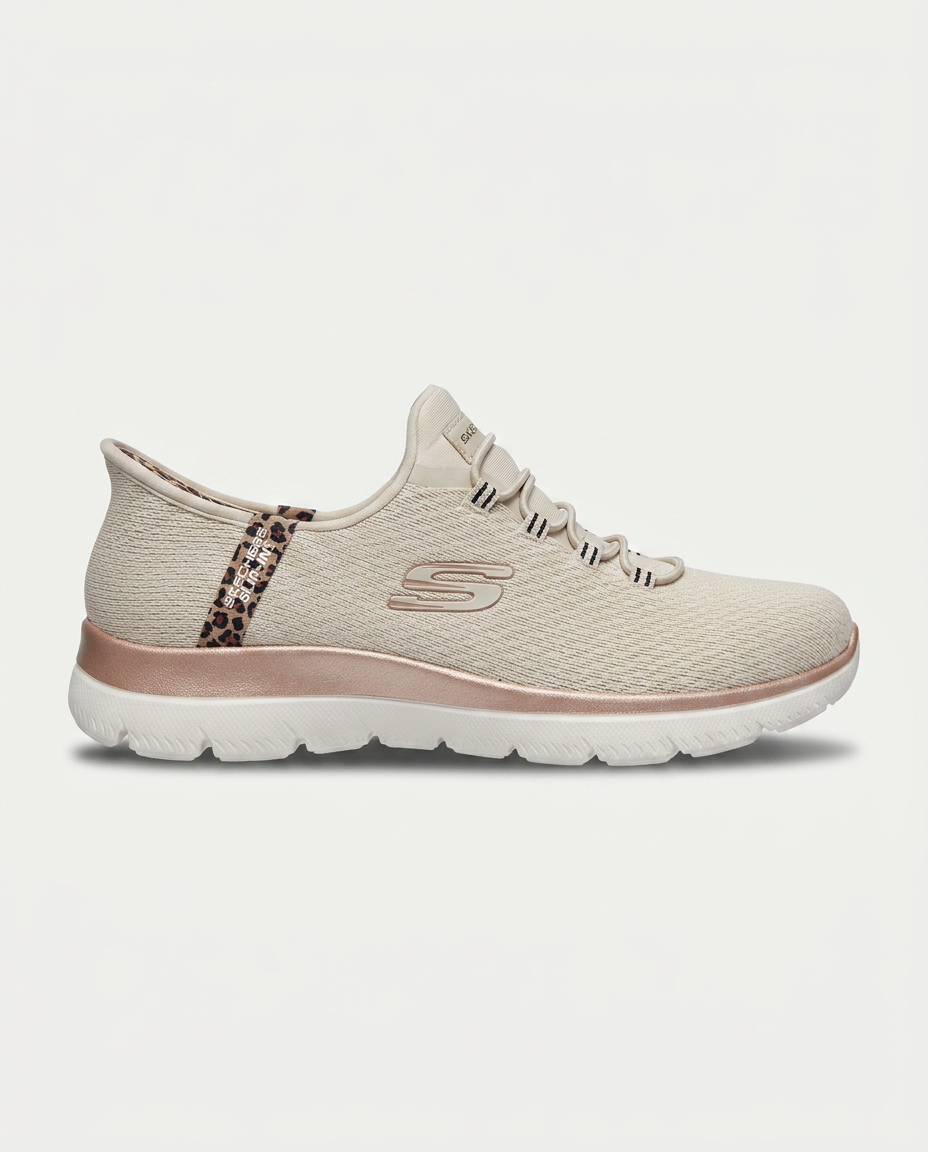 SKECHERS 150275 SUMMITS LEOPARD CHIC NATUREL
