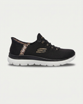 SKECHERS 150275 SUMMITS LEOPARD CHIC SİYAH