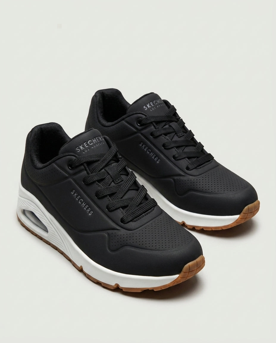 SKECHERS 73690 UNO STAND ON AİR Siyah-Beyaz