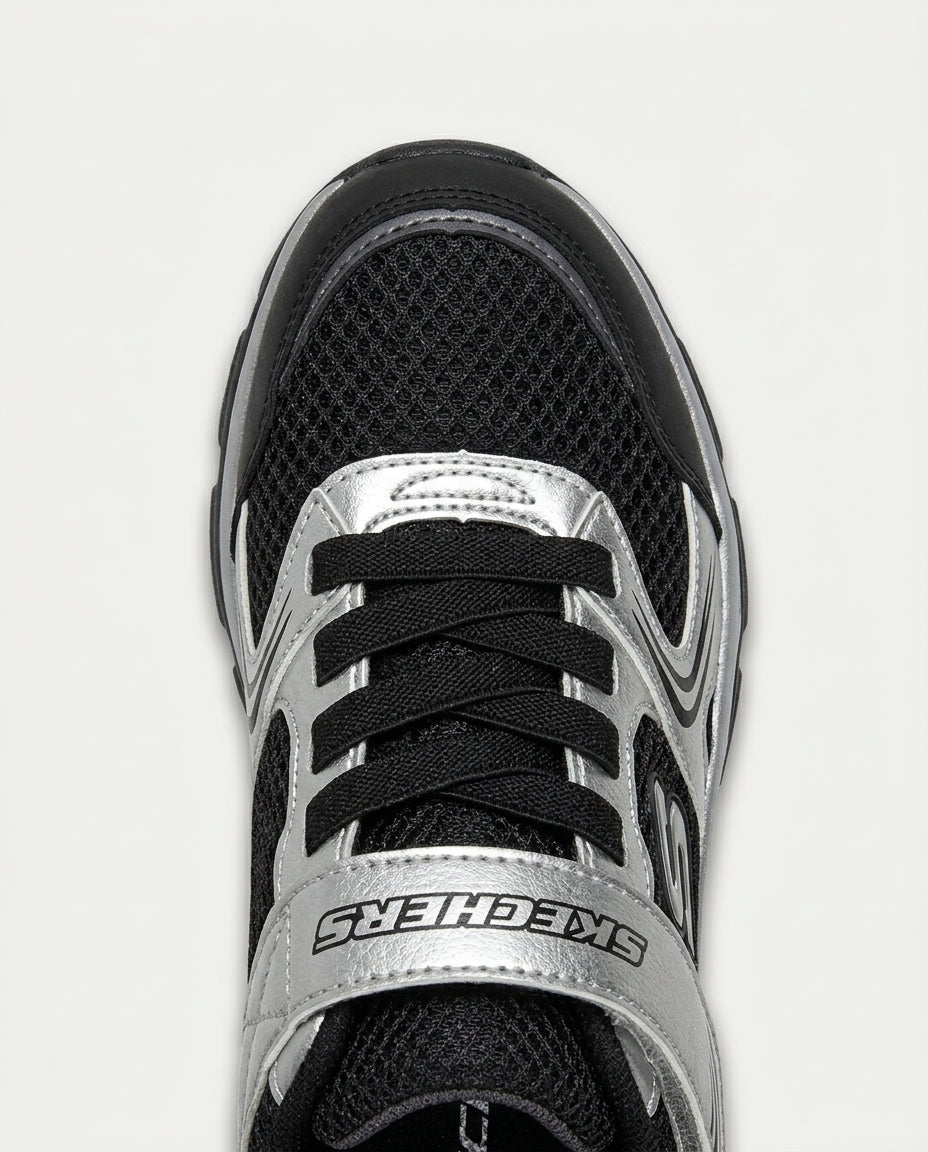 Skechers Retro-Graph Gümüş-Siyah